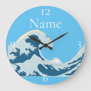 Great Wave Thunder_Cove Large Clock