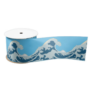 Great Wave Thunder_Cove Satin Ribbon
