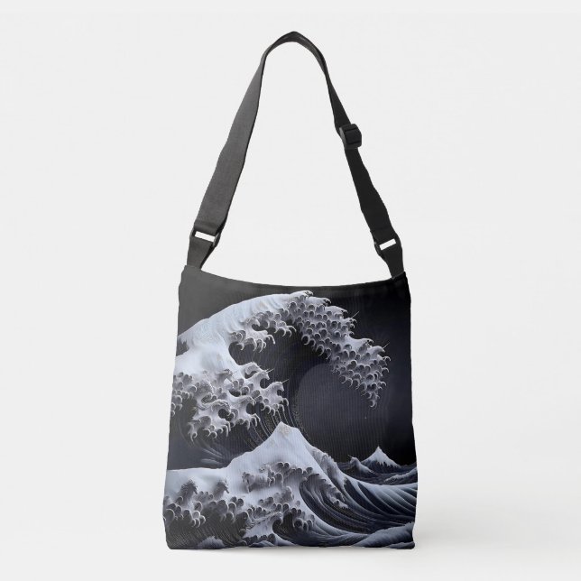 Great wave ( unicorns) crossbody bag (Front)