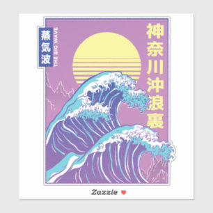 Great Wave Vaporwave Kanagawa