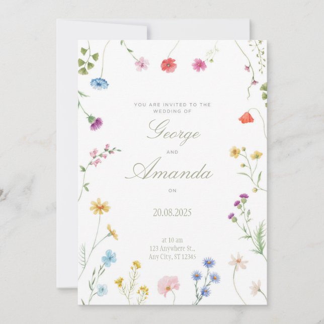 great wedding invitation 2025 (Front)