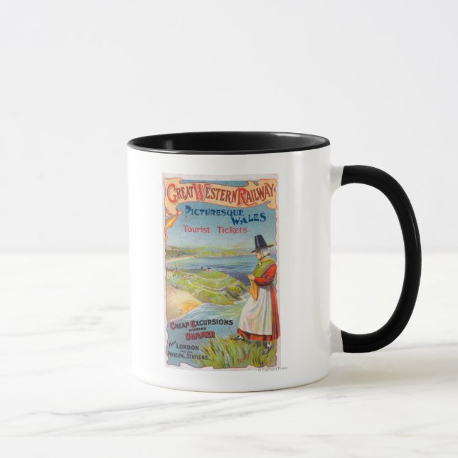 Great Western Railray Promo Tours to Wales Mug (Right)