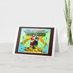 Great Western Railway advert Holiday Card