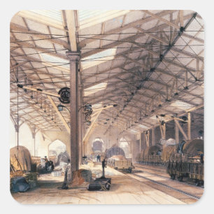 Great Western Railway: Freight shed at Bristol Square Sticker