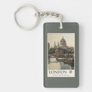 Great Western Railway St. Paul's Travel Poster Key Ring