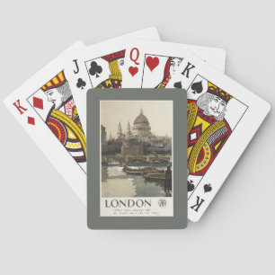 Great Western Railway St. Paul's Travel Poster Playing Cards