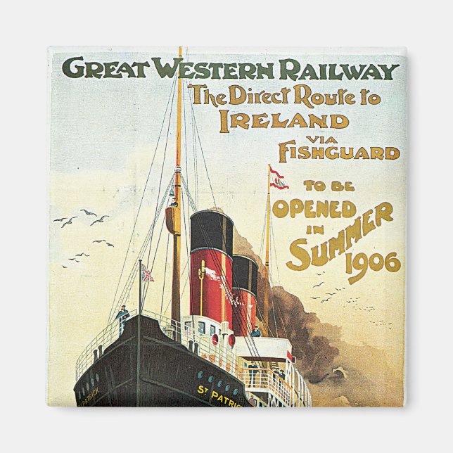 Great Western Railway - To Ireland Magnet (Front)