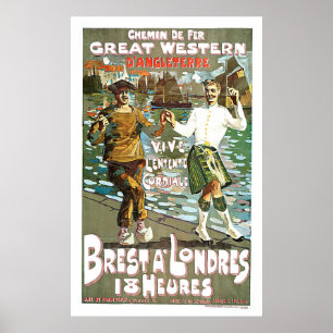 Great Western Railway Vintage Travel Art Poster
