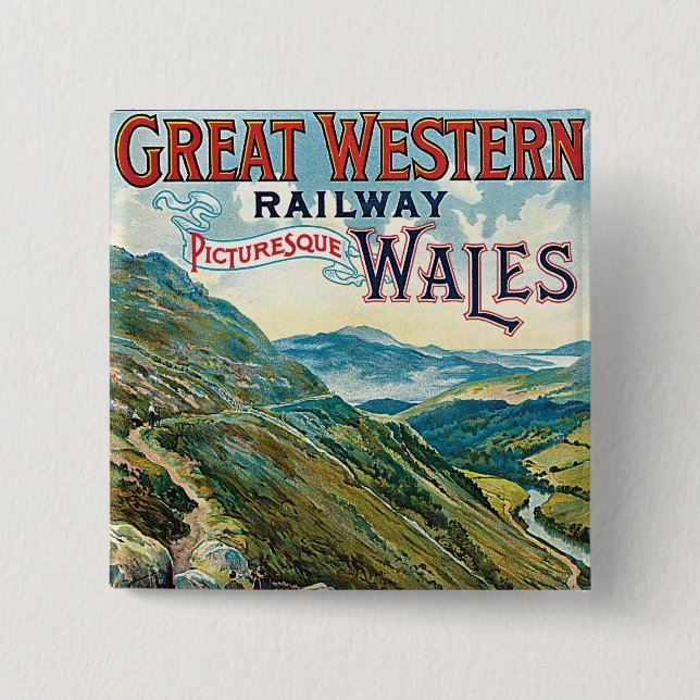 Great Western Railway ~ Wales 15 Cm Square Badge (Front)