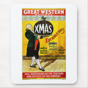 Great Western Railway Xmas Excursions Mouse Mat