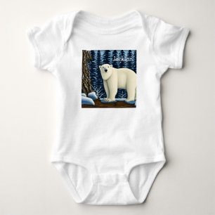Great White Bear Of The North Baby Bodysuit
