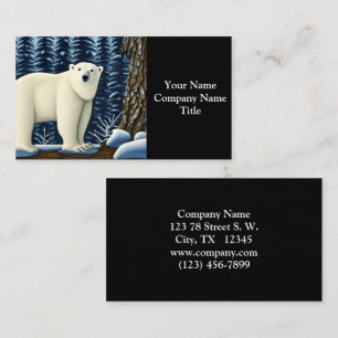 Great White Bear Of The North Business Card