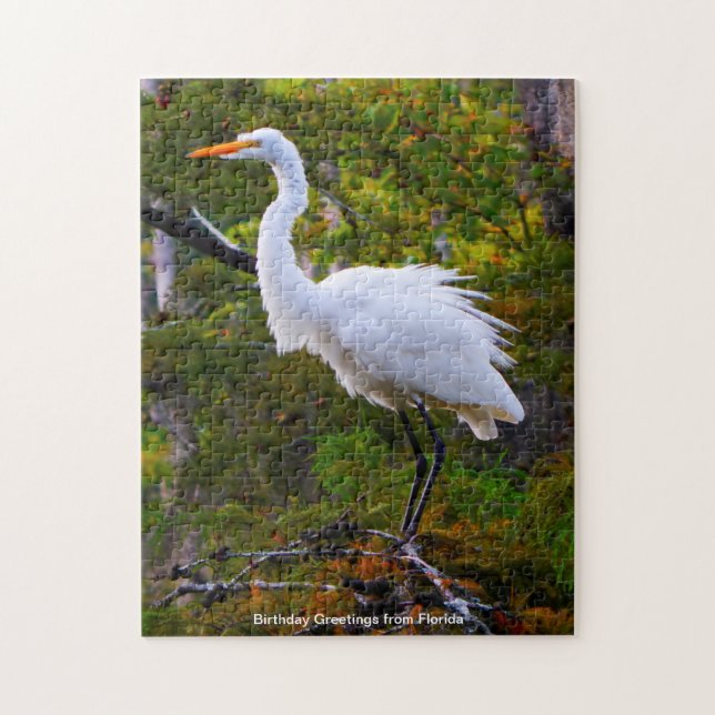 Great White Egret Florida Jigsaw Puzzle (Vertical)