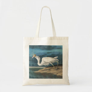 Great White Heron Audubon Bird Wildlife Painting Tote Bag
