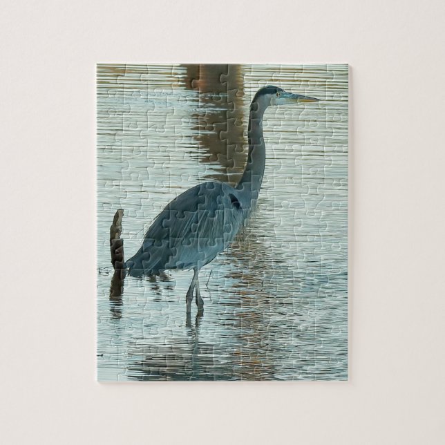 Great White Heron Jigsaw Puzzle (Vertical)