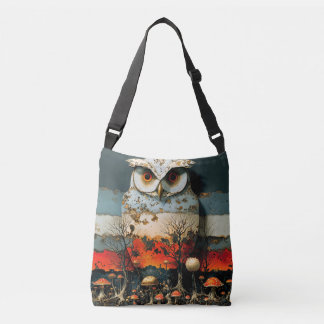 Great white Owl Crossbody Bag