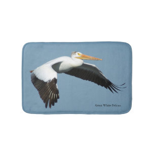 Great White Pelican bathmat