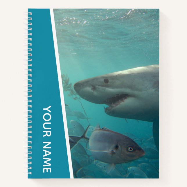 Great White Shark and Fish Australia Notebook (Front)