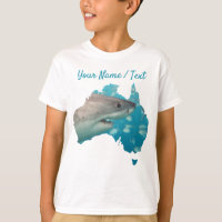Great White Shark Australia Blue & White Boys
