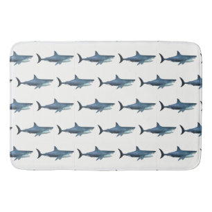 Great White Shark  Bath Mat
