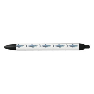 Great White Shark  Black Ink Pen