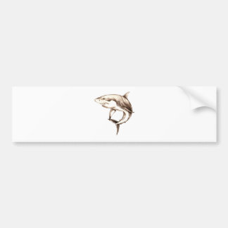great white shark bumper sticker