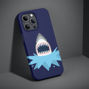 Great White Shark Cartoon Case-Mate iPhone Case