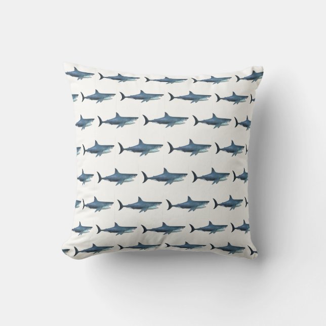Great White Shark  Cushion (Front)
