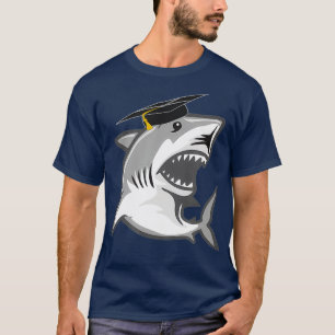 Great White Shark Graduation Cap Class of 2021 T-Shirt