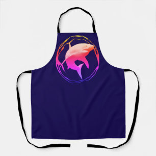 Great White Shark Graphic Design Apron