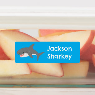 Great white shark happy cartoon personalised 