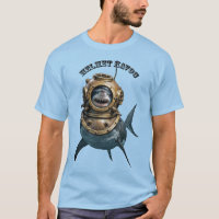 Great White Shark Inside of a Diving Helmet URM