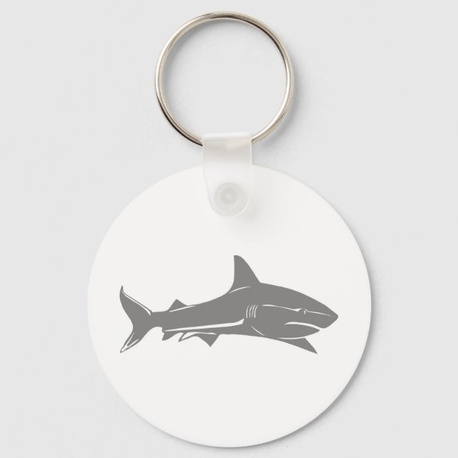 Great White Shark Key Ring (Front)