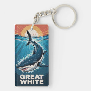 Great White Shark Key Ring