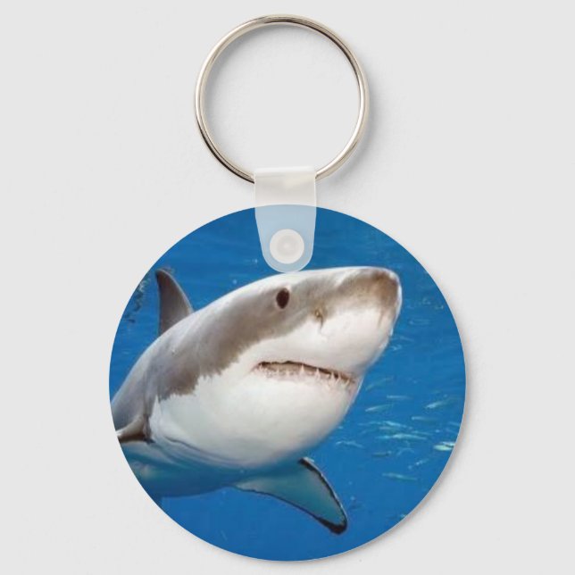 Great White Shark Key Ring (Front)