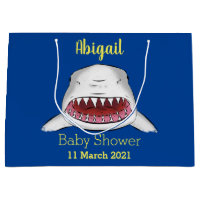 Great white shark mean cartoon illustration