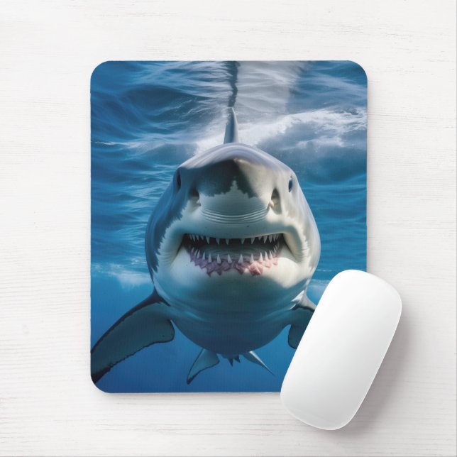 Great White Shark Mouse Mat (With Mouse)