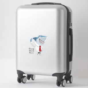 Great White Shark Office Clothes Cartoon Add Name