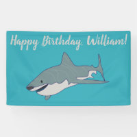 Great White Shark Personalised Birthday Party
