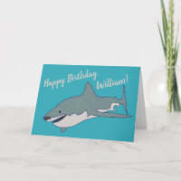 Great White Shark Personalized Birthday