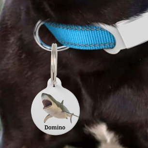 Great White Shark Pet Dog Cat Lost Id Tag