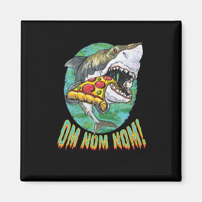 Great White Shark Pizza Magnet (Front)