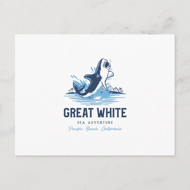 Great White shark Postcard (Front)