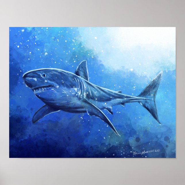 Great White Shark Poster (Front)