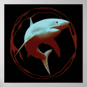 Great White Shark Poster