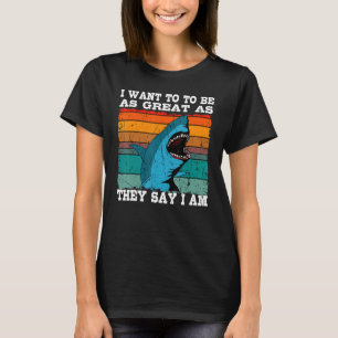 Great White Shark Retro Vintage Largest Predator F T-Shirt