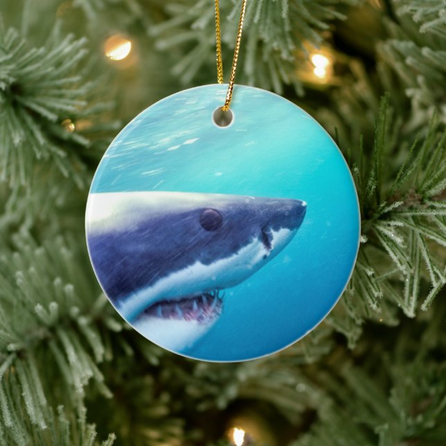 Great White Shark | South Africa Ceramic Tree Decoration (Tree)