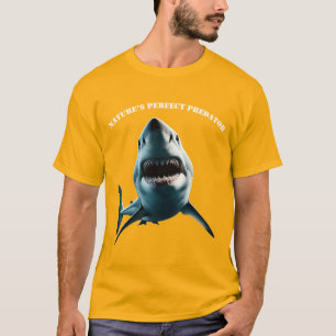 Great White Shark Underwater with Open Mouth URM T-Shirt