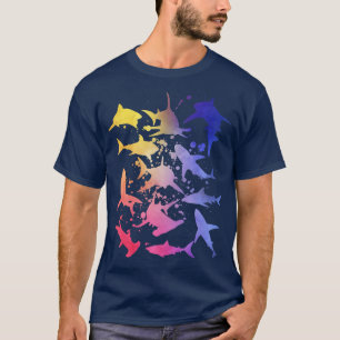 Great White Sharks Hammerhead Shark Lover Vintage T-Shirt