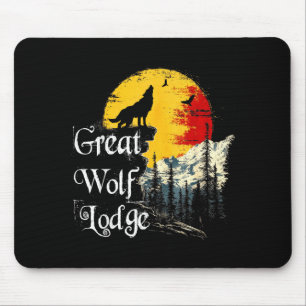 Great Wolf Lodge Lovers Outdoor Adventure Enthusia Mouse Mat